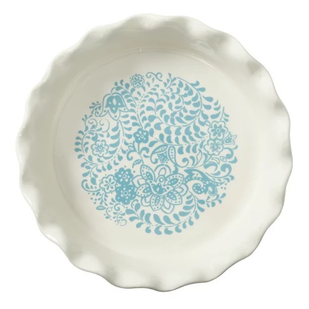 🌺🛍️ New The Pioneer Woman Teal Flea Market 9" Pie Pan/Dish - Picture 3 of 5
